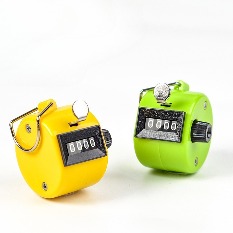 Badminton Counter - Handheld 4 Digital Tally Counter Mechanical