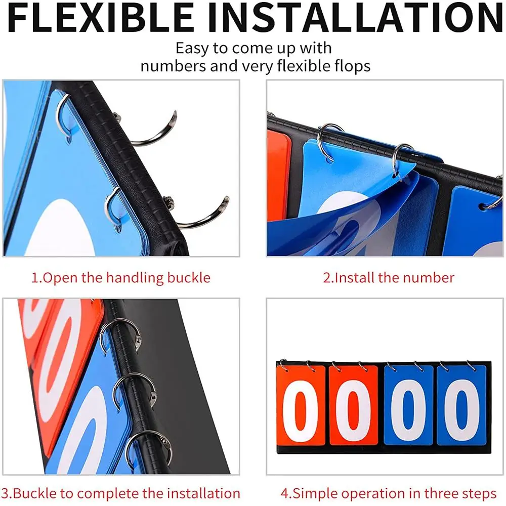 2 3 4 6 Digit PU Leather Flip  - Badminton Counter 评论和价格