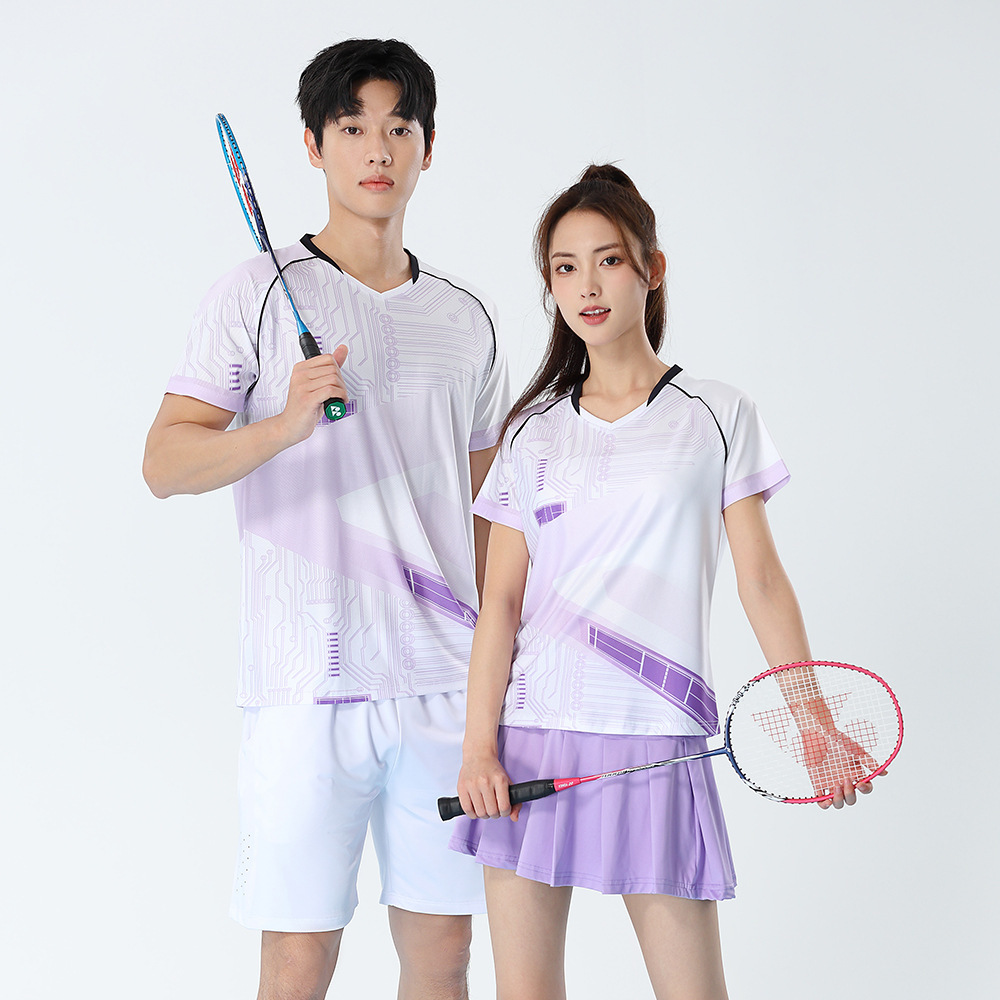 Women Two Piece Badminton Set  - Badminton Outfit 评论和价格